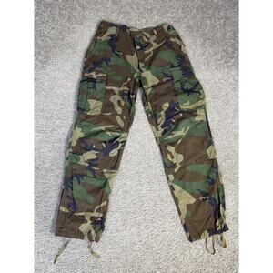 Vintage USGI Woodland Camo Cargo Pants Mens 32x30 Cotton Nylon BDU Military